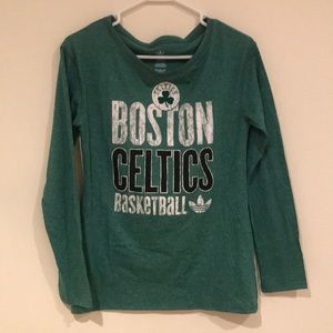 Boston Celtics Long Sleeve Green Shirt